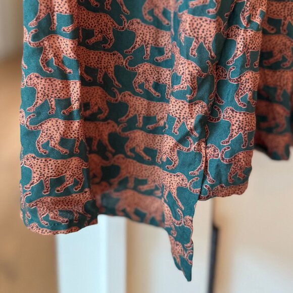 Emerson Fry Black and Brown Patterned Midi Dress - Picture 5 of 8